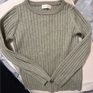 Rylee + Cru Sage Ribbed Knit Sweater